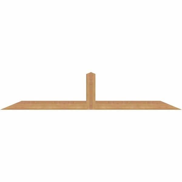 Ekena Millwork Portland Smooth Timber Gable Bracket, Western Red Cedar, 72"W x 15"H x 3 1/2"D x 3 1/2"F, 5/12 Pitch GBW072X15X0404POR00SWR - main